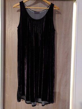 CP Shades Plum Velvet Dress-Tunic XS